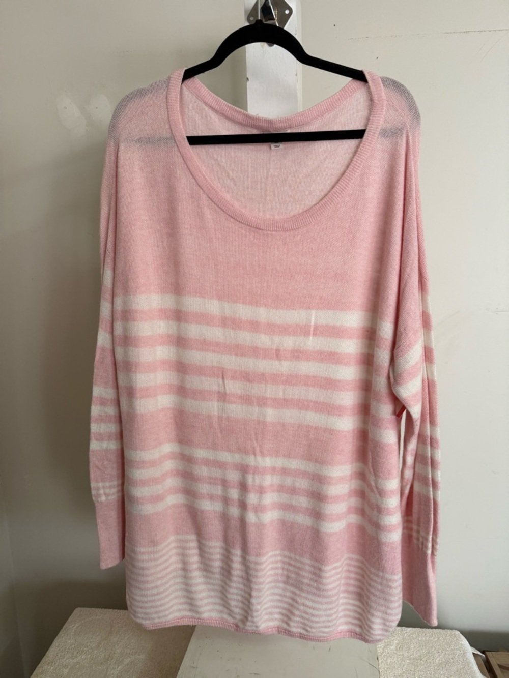 Merona Pink & White Sweater